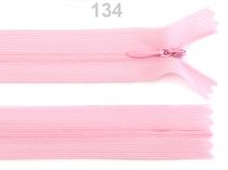 Textillux.sk - produkt Špirálový zips skrytý šírka 3 mm dĺžka 50 cm Dederon - 134 ružová detská svetlá
