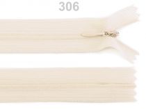 Textillux.sk - produkt Špirálový zips skrytý šírka 3 mm dĺžka 50 cm Dederon - 306 béžová najsv.