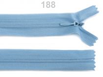 Textillux.sk - produkt Špirálový zips skrytý šírka 3 mm dĺžka 50 cm Dederon - 188 modrá nezábudková tmavá