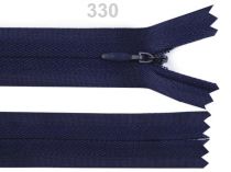 Textillux.sk - produkt Špirálový zips skrytý šírka 3 mm dĺžka 55 cm - 330 modrá tmavá