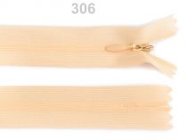 Textillux.sk - produkt Špirálový zips skrytý šírka 3 mm dĺžka 60 cm Dederon - 306 béžová najsv.