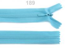 Textillux.sk - produkt Špirálový zips skrytý šírka 3 mm dĺžka 60 cm Dederon - 189 modrá nebeská tmavá