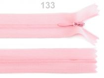 Textillux.sk - produkt Špirálový zips skrytý šírka 3 mm dĺžka 60 cm Dederon - 133 ružová svetlá