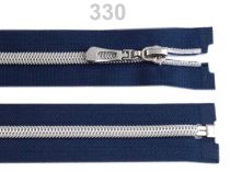 Textillux.sk - produkt Špirálový zips so striebornými zúbkami šírka 7 mm dĺžka 50 cm - 330 modrá tmavá