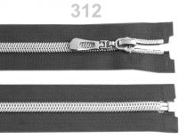 Textillux.sk - produkt Špirálový zips so striebornými zúbkami šírka 7 mm dĺžka 55 cm - 312 šedá kalná