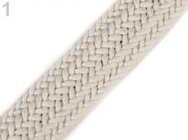 Textillux.sk - produkt Splietaný popruh na výrobu kabelkových rúčiek šírka 35 mm