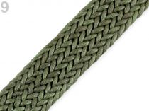 Textillux.sk - produkt Splietaný popruh šírka 30 mm - 9 zelená khaki