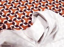 Textillux.sk - produkt Spoločenská kostýmovka hnedý geometrický vzor 150 cm