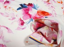 Textillux.sk - produkt Spoločenská kostýmovka ružový letný kvet 150 cm