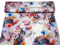 Textillux.sk - produkt Spoločenská látka kytica kvetov v  hmle 150 cm