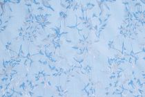 Textillux.sk - produkt Spoločenská látka žakard modrý ťahavý kvet 130cm