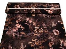 Textillux.sk - produkt Spoločenská látka zemité kvety 150 cm