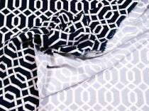 Textillux.sk - produkt Spoločenská šatovka biely prepletený vzor 140 cm