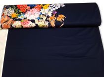 Textillux.sk - produkt Spoločenská šatovka bordúra farebná zmes kvetov 150 cm