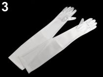 Textillux.sk - produkt Spoločenské saténové rukavice 40 cm, 60 cm - 3 (60 cm) biela