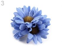 Textillux.sk - produkt Sponka do vlasov kvety - 3 modrá nebeská