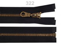Textillux.sk - produkt Staromosadzný zips šírka 6 mm dĺžka 50 cm (bundový) - 332 čierna