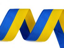 Textillux.sk - produkt Stuha bikolóra Ukrajina šírka 40 mm - modrá žltá