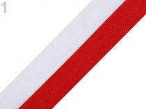Textillux.sk - produkt Stuha vo farbách vlajky Poľsko, Nemecko šírka 20 mm