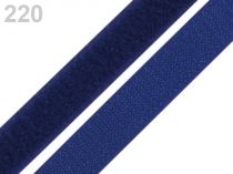 Suchý zips komplet šírka 20 mm tmavo modrý