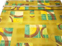 Textillux.sk - produkt Suedine poťahová látka zelený vzor 150 cm