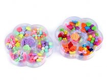 Textillux.sk - produkt Súprava plastových korálikov s gumičkou v boxe