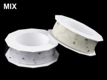Textillux.sk - produkt Svadobná monofilová stuha srdce šírka 25 mm