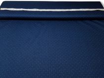Textillux.sk - produkt Tenká rifľovina s bielou bodkou 150 cm