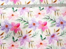 Textillux.sk - produkt Teplákovina Flowers - digitálna potlač 180 cm
