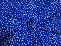 Textillux.sk - produkt Teplákovina mini biely kvietok 180 cm - 2-138 mini biely kvietok, modrá