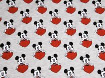 Teplákovina - Mickey Mouse so srdcom v ruke 180 cm