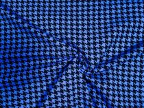 Textillux.sk - produkt Teplákovina pepita 180 cm - 3- pepita, modrá