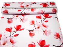 Textillux.sk - produkt Teplákovina ružová Magnólia listom 150 cm