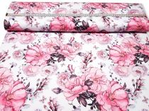 Textillux.sk - produkt Teplákovina ružové kvety 160 cm