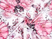 Textillux.sk - produkt Teplákovina ružové kvety 160 cm