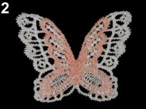 Textilná aplikácia / nášivka čipková motýľ