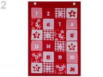 Textilný adventný kalendár patchwork