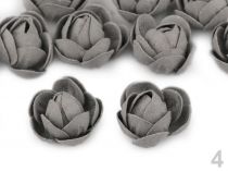 Textillux.sk - produkt Textilný kvet, púčik ruže Ø30 mm - 4 šedá