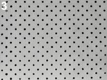 Textillux.sk - produkt Tyl odevný PAD s bodkami 2. akosť - 3 čierna