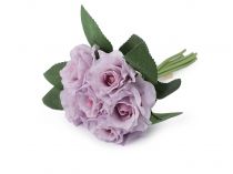 Textillux.sk - produkt Umelá kytica ruže - fialová lila