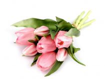 Textillux.sk - produkt Umelá kytica tulipán - 2 ružová svetlá