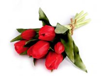 Textillux.sk - produkt Umelá kytica tulipán - 4 červená