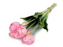 Textillux.sk - produkt Umelá kytica tulipán - 3 ružová najsv.