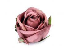 Textillux.sk - produkt Umelý kvet ruža Ø55 mm - 4 staroružová sv.