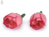 Textillux.sk - produkt Umelý kvet ruže Ø20 mm - 5 korálová svetlá
