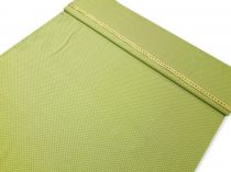 Textillux.sk - produkt Úplet bodky 2 mm šírka 145 cm - zelená s neónovou bodkou