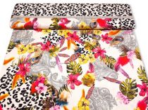Textillux.sk - produkt Úplet kvemi maskovaný leopard šírka 150 cm