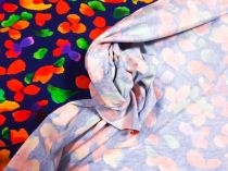 Textillux.sk - produkt Úplet pestré maľované kvety 150 cm