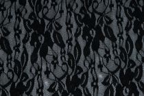 Textillux.sk - produkt Úplet s krajkou čierna, červená 145 cm   - 3-369 čierna, svet.sivá  