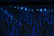 Textillux.sk - produkt Úplet s krajkou čierna, červená 145 cm   - 4-1625 čierna,kráľovská modrá 